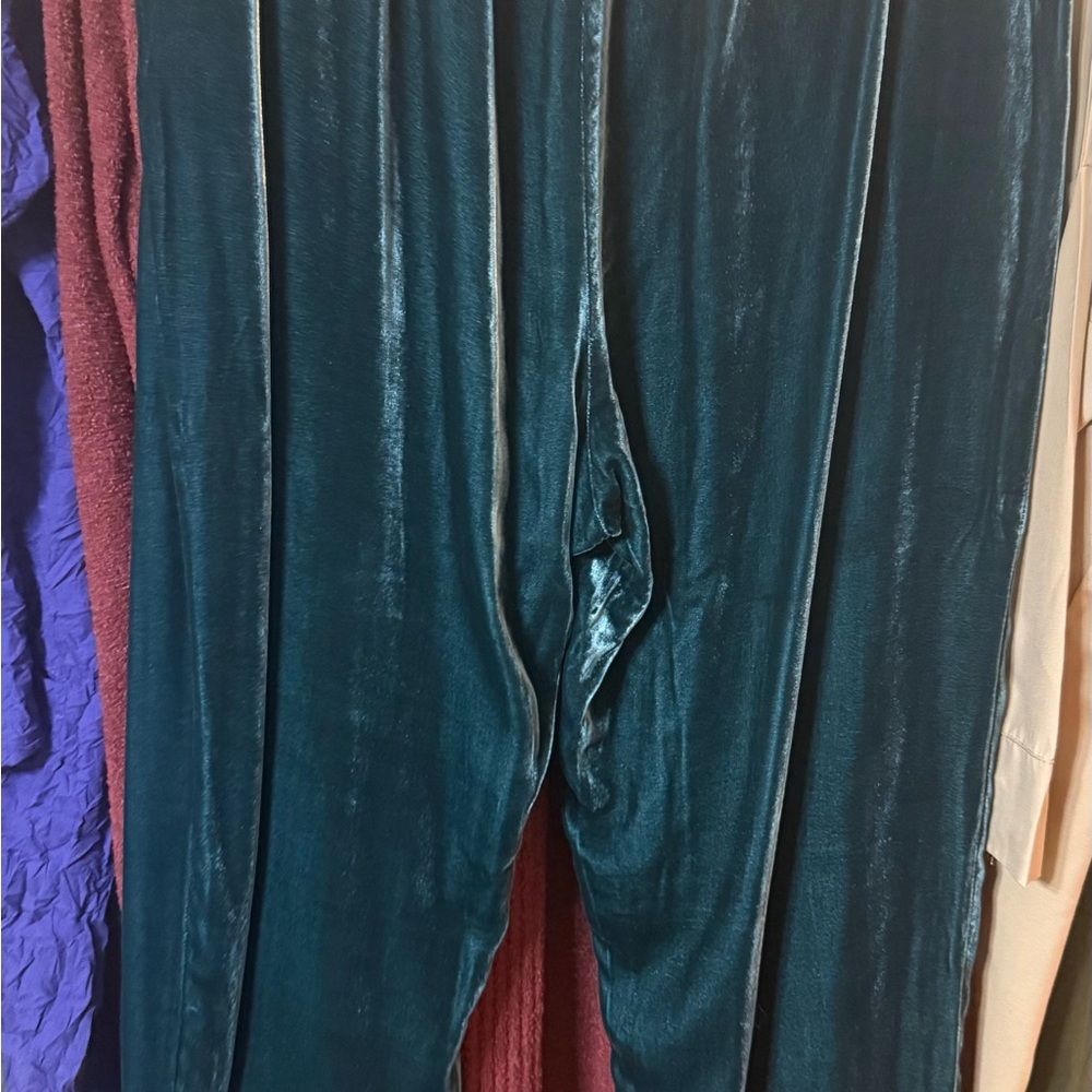 Velvet Teal Pants
